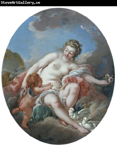 Francois Boucher Venus Restraining Cupid
